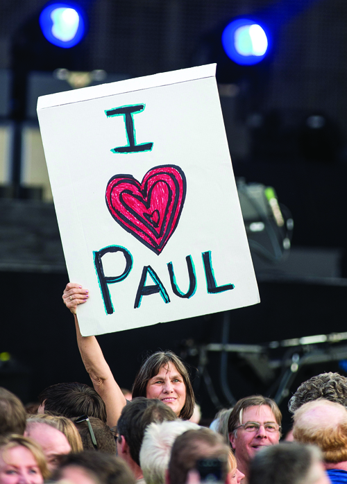 Fans turned out in droves to see Paul McCartney.